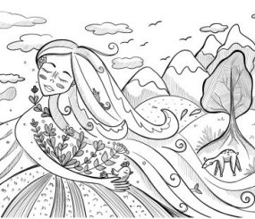 «Жена Океана» Иллюстрация Тамары Твердохлеб