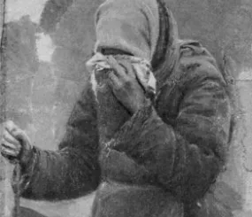 С. Коровин. Плачущая старуха. Этюд к картине «На миру»