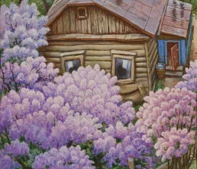 "Домик, влюблённый в сирень" 2019 г. худ. Александр Простев