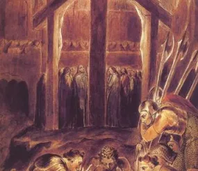 Уильям Блейк. Воины делят одежду Христа