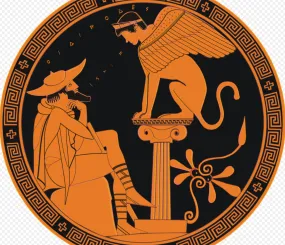 Эдип и сфинкс в древнегреческой вазописи