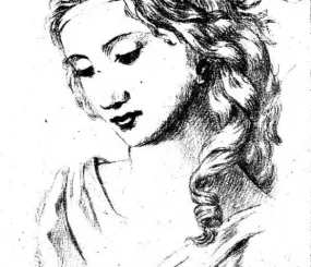 Женская головка в стиле Ж -Б. Греза