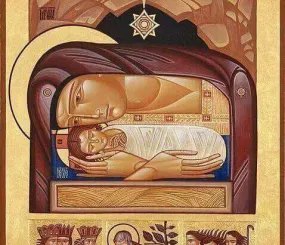 Рождество Христово. Автор- львовский иконописец Люба Яцкив