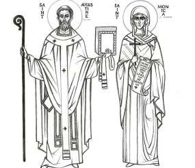  Свт. Августин и его мать - святая Моника