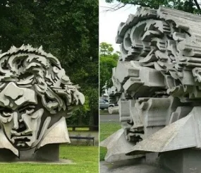 Памятник Бетховену перед концертным залом в Бонне работы Клауса Каммериха