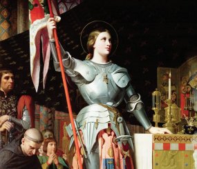 Жанна на коронации Карла VII/Joan of Arc at the Coronation of Charles VII, Jean Auguste Dominique Ingres (1780-1867)