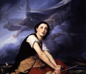 Жанна слышит голоса/Jeanne d'Arc écoutant ses voix Léon François Benouville (1821 – 1859) 