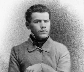 Лев Толстой,1851.Переснимок с дагерротипа К.П.Мазера