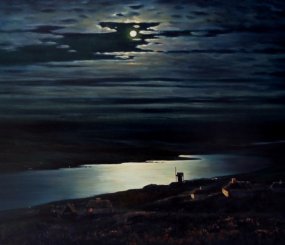 А. Куинджи. Лунная ночь на Днепре, 1880