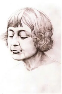 Марина Цветаева. Рис. К.Б. Родзевича