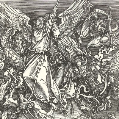 Альбрехт Дюрер. Битва архангела Михаила с драконом