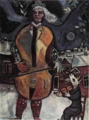 Марк Шагал. Виолончелист. 1939