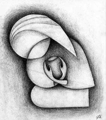 Молитва, или Душа молящаяся. Рис. С. Коппел-Ковтун