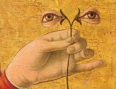 Фрагмент картины «Святая Лючия» Франческо дель Косса, 1473-1474 гг.