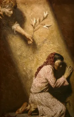 Гелий Коржев «Благовещение. Эскиз» 1995