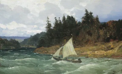 Василий Поленов. Река Оять