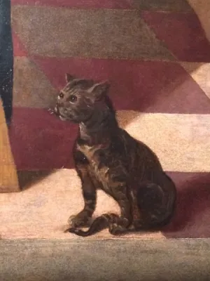 Киса на Тайной Вечери у Тинторетто