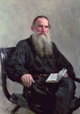 Репин. Портрет Льва Николаевича Толстого (1887)