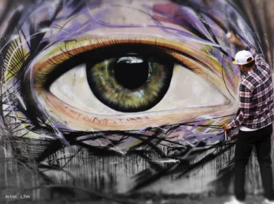 Уличный художник Луис Севен Мартинс