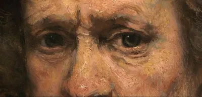 Рембрандт Харменс ван Рейн. Автопортрет, 1659 (фрагмент)