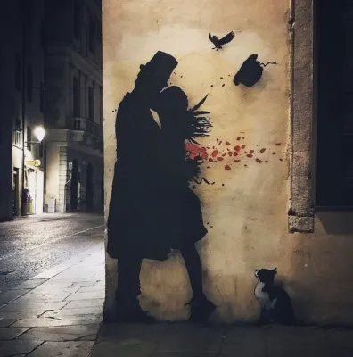 Итальянский уличный художник Kenny Random