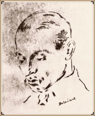 Baladine Sketch, Rilke, 1926
