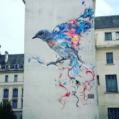 Уличный художник Луис Севен Мартинс