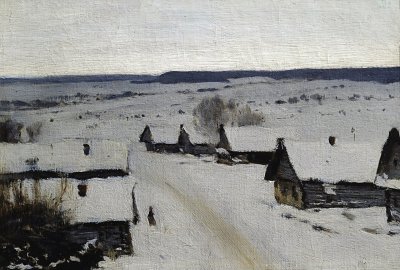 Левитан Исаак Ильич. «Деревня. Зима», 1877-1878