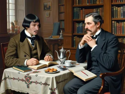 Так ИИ изобразил беседу Гоголя и Фрейда