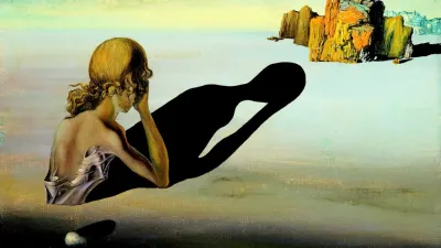 Дали. Раскаяние или сфинкс встроенный в песок