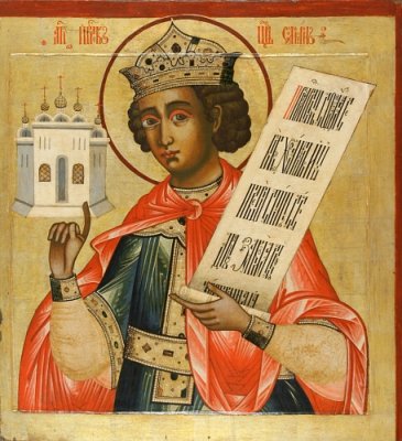 Царь Соломон. Иконостас Кижского монастыря, XVIII в.