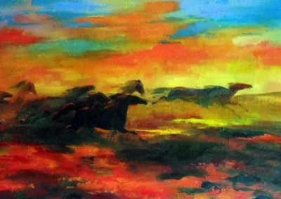 Герасимова Наталья. Бег на закате