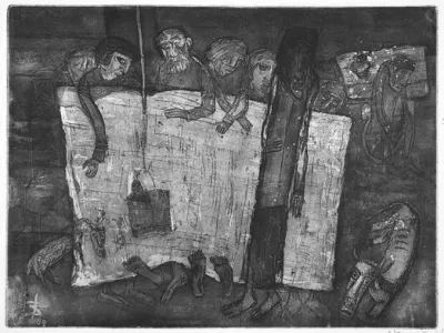 Иллюстрация Дмитрия Кондратьева к повести А. Платонова "Ювенильное море"