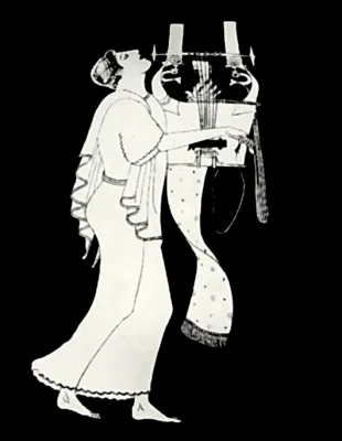 Орфей. Роспись амфоры из Нолы. Деталь. Первая четверть 5 в. до н.э.