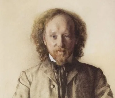 Портрет Иванова работы К. Сомова (1906). Фрагмент