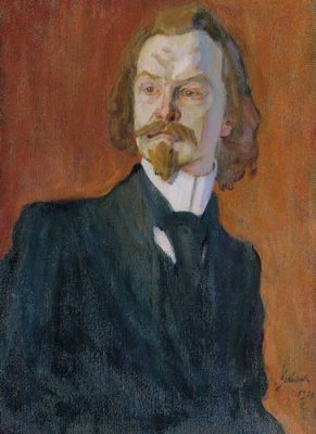 Портрет Бальмонта работы Николая Ульянова (1909)
