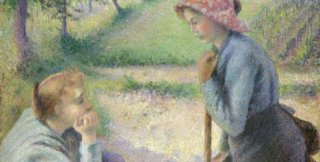 Камиль Писсарро. Две беседующие крестьянки, 1892