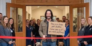 61-летний Киану Ривз торжественно открыл Arch Haven Animal Sanctuary 