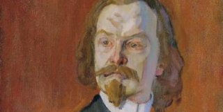 Портрет Бальмонта работы Николая Ульянова (1909)